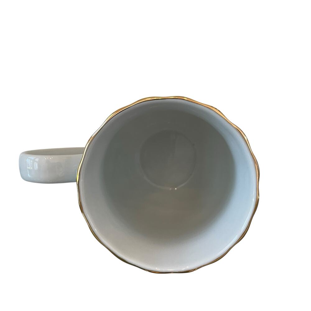 2pk Beatrix Potter Peter Rabbit Spring Floral Ceramic Ribbed 14oz Coffee Mug - Picture 8 of 14